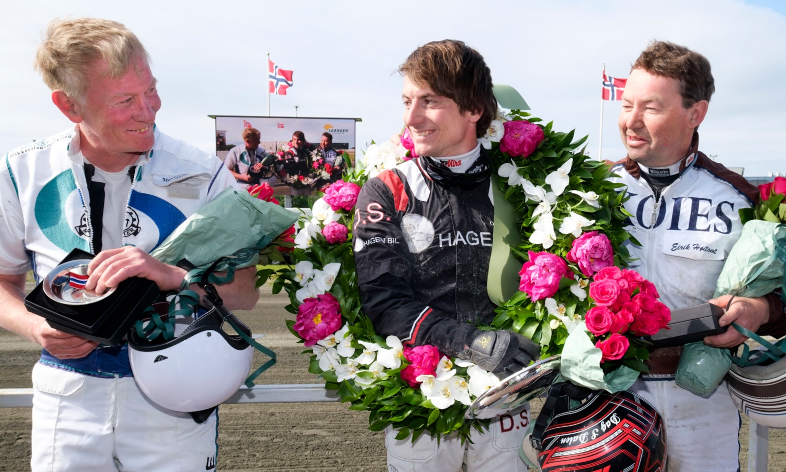 Dag-Sveinung Dalen ble norgesmester for profesjonelle kusker i 2021 foran Hans Chr. Holm og Eirik Høitomt. Hvem blir den første norgesmesteren på nye Varig Orkla Arena ? Foto: hesteguiden.com